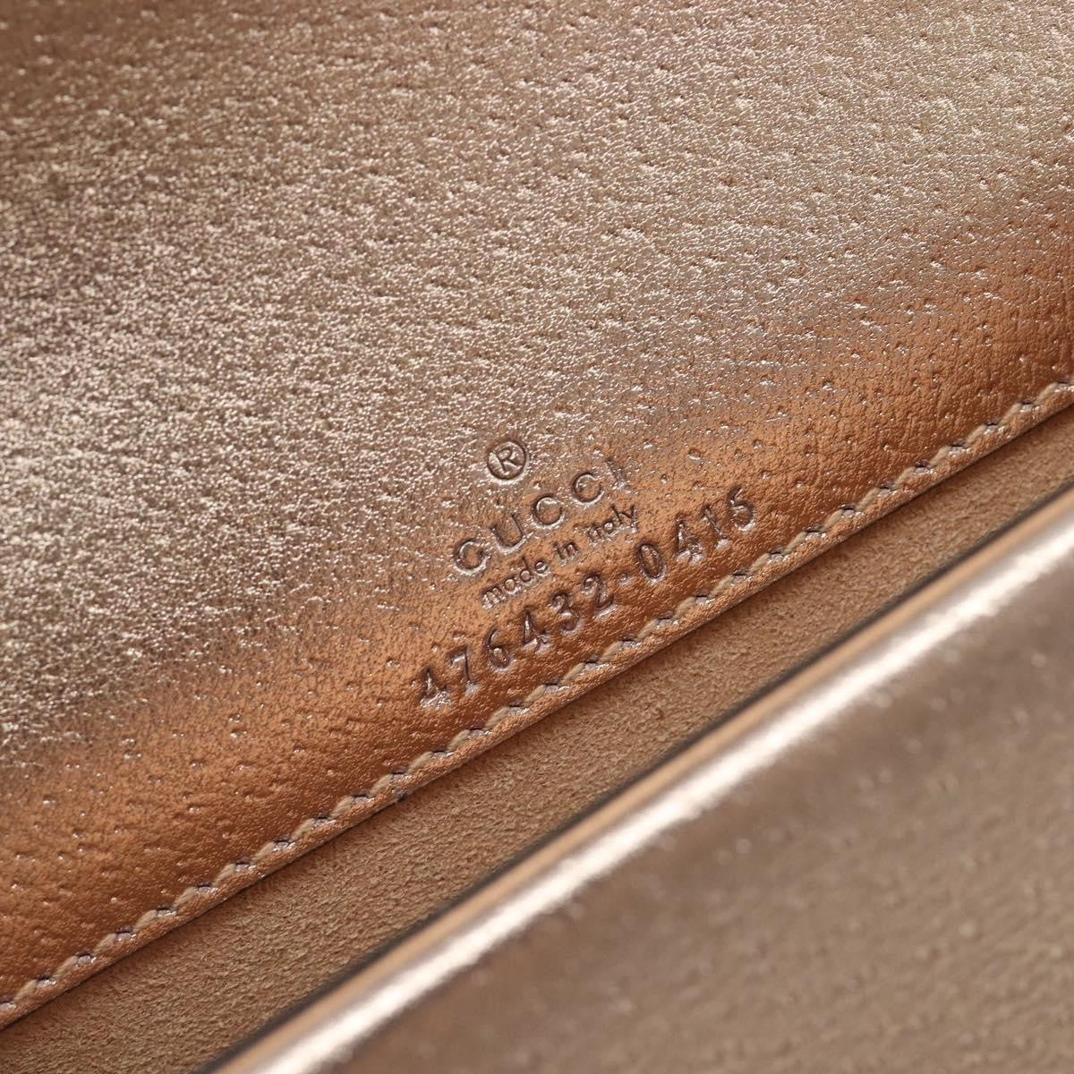 Gucci Dionysus Leather Gold Leather Handbag (Pre-Owned)