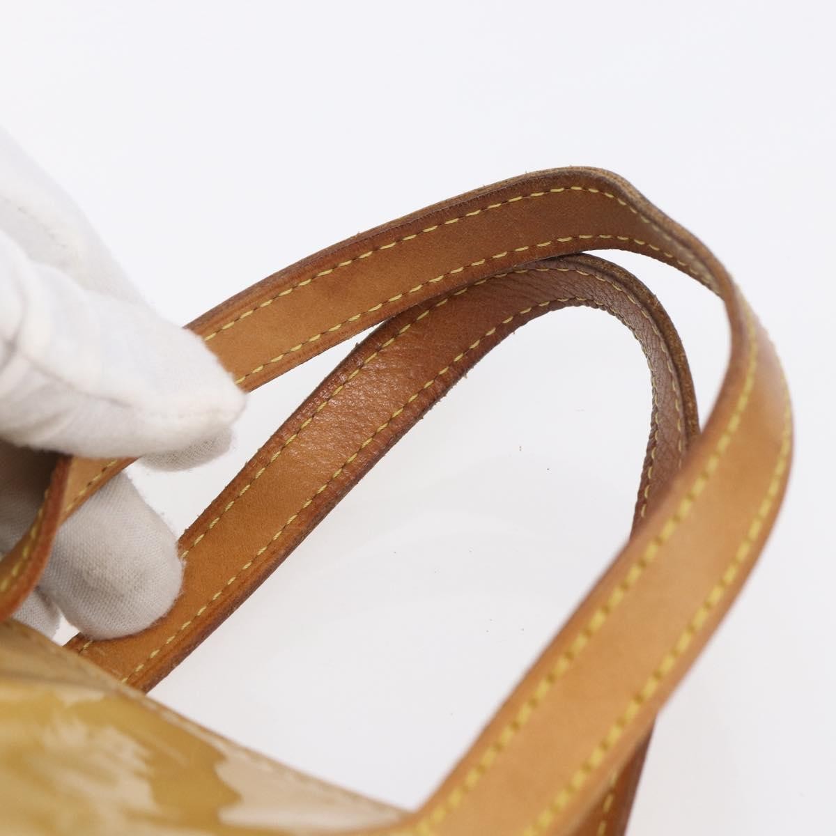Louis Vuitton Reade Monogram Vernis Beige Patent_Leather Handbag (Pre-Owned)