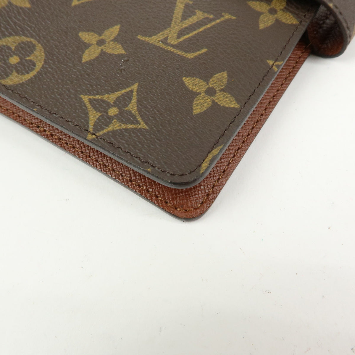 Louis Vuitton Ring Agenda Cover Monogram Canvas Brown Canvas Briefcase Bag (Pre-Owned)