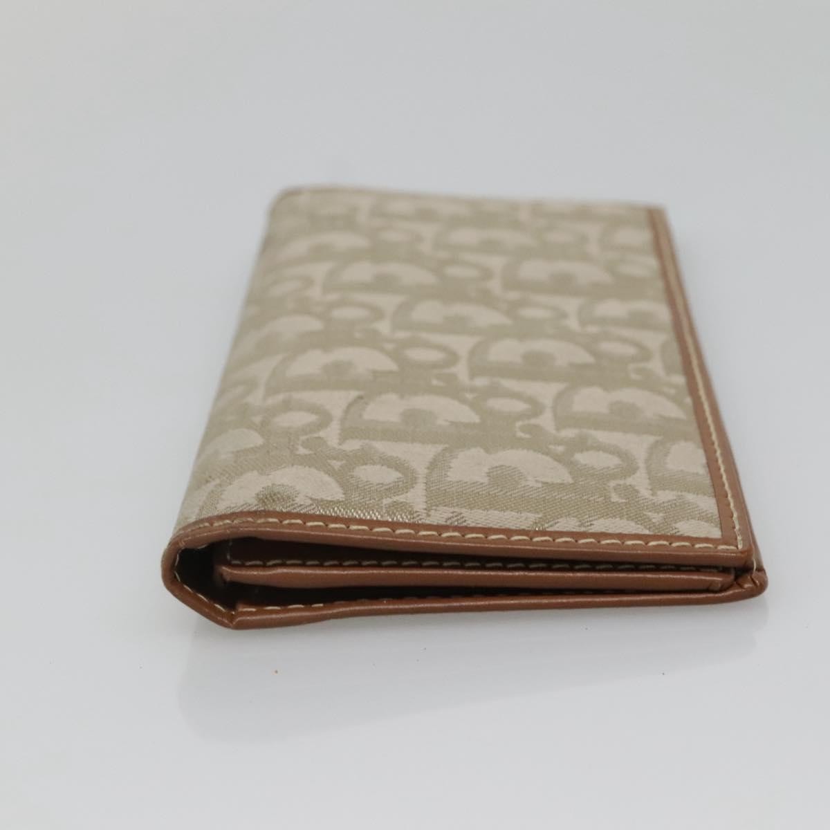 Christian Dior Trotter French Diorissimo Canvas Green Canvas Wallets Accessory (Pre-Owned)