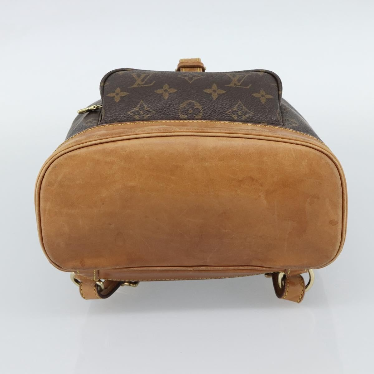 Louis Vuitton Vintage Montsouris Monogram Canvas Brown Canvas Backpack Bag (Pre-Owned)