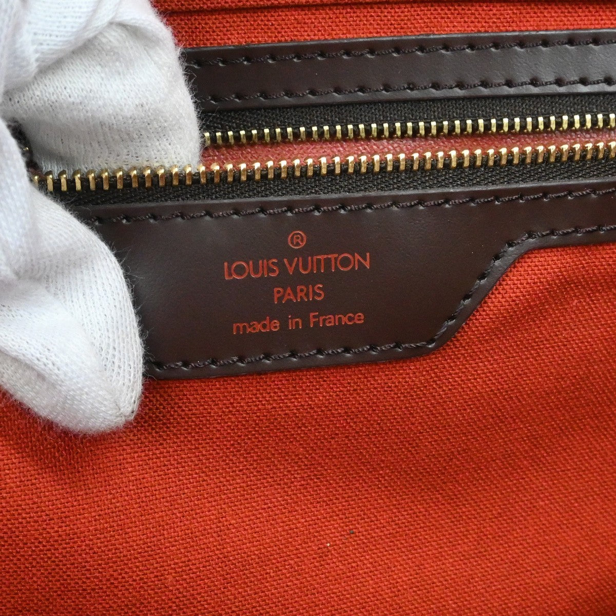 Louis Vuitton Greenwich Travel Damier Ebene Brown Canvas Handbag (Pre-Owned)