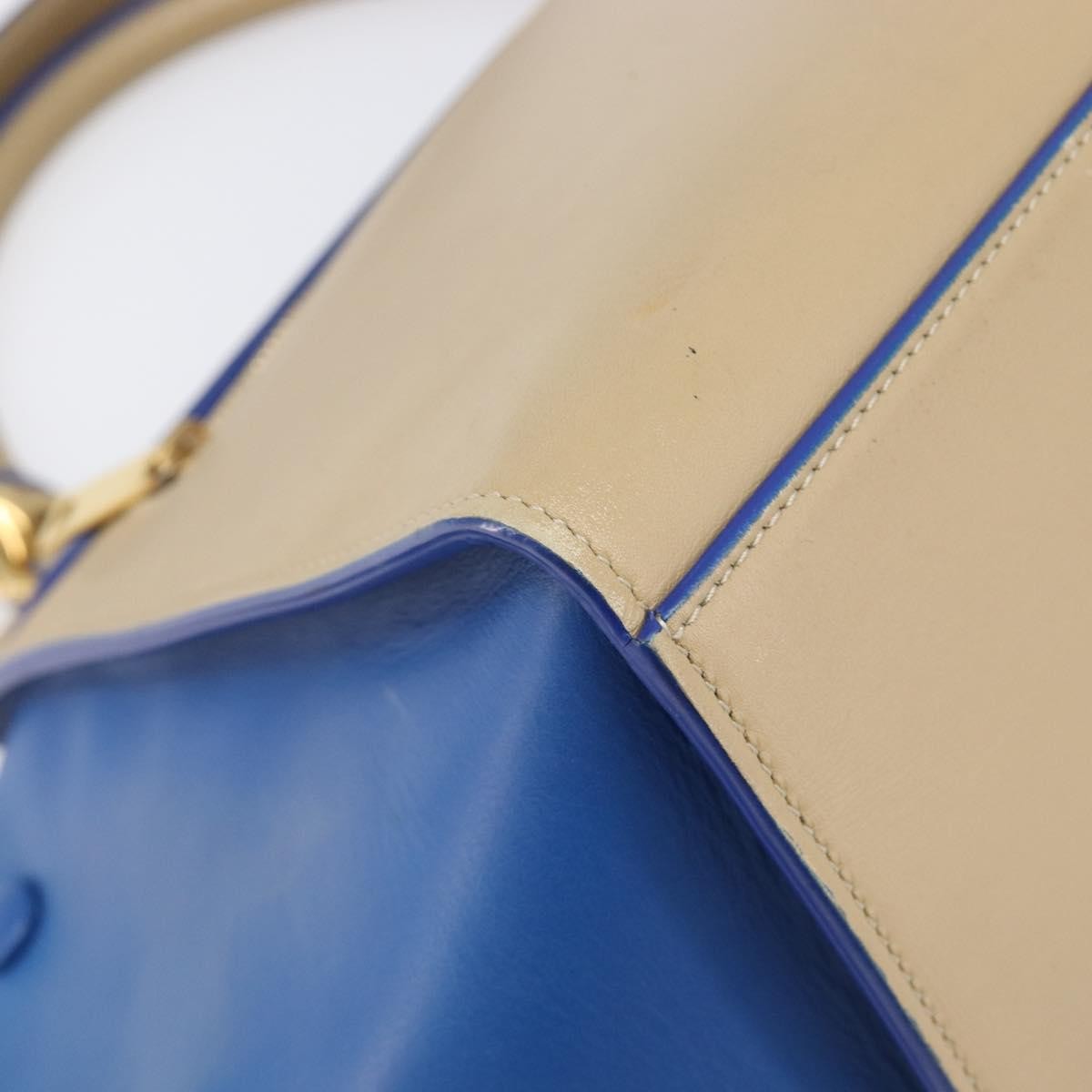 Celine Trapeze Leather Beige Leather Handbag (Pre-Owned)