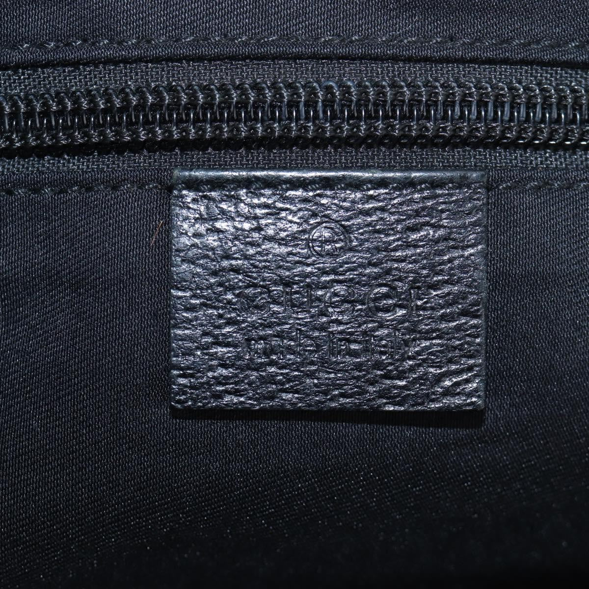 Gucci Shoulder Canvas Black Canvas Shoulder Bag Bag (Pre-Owned)