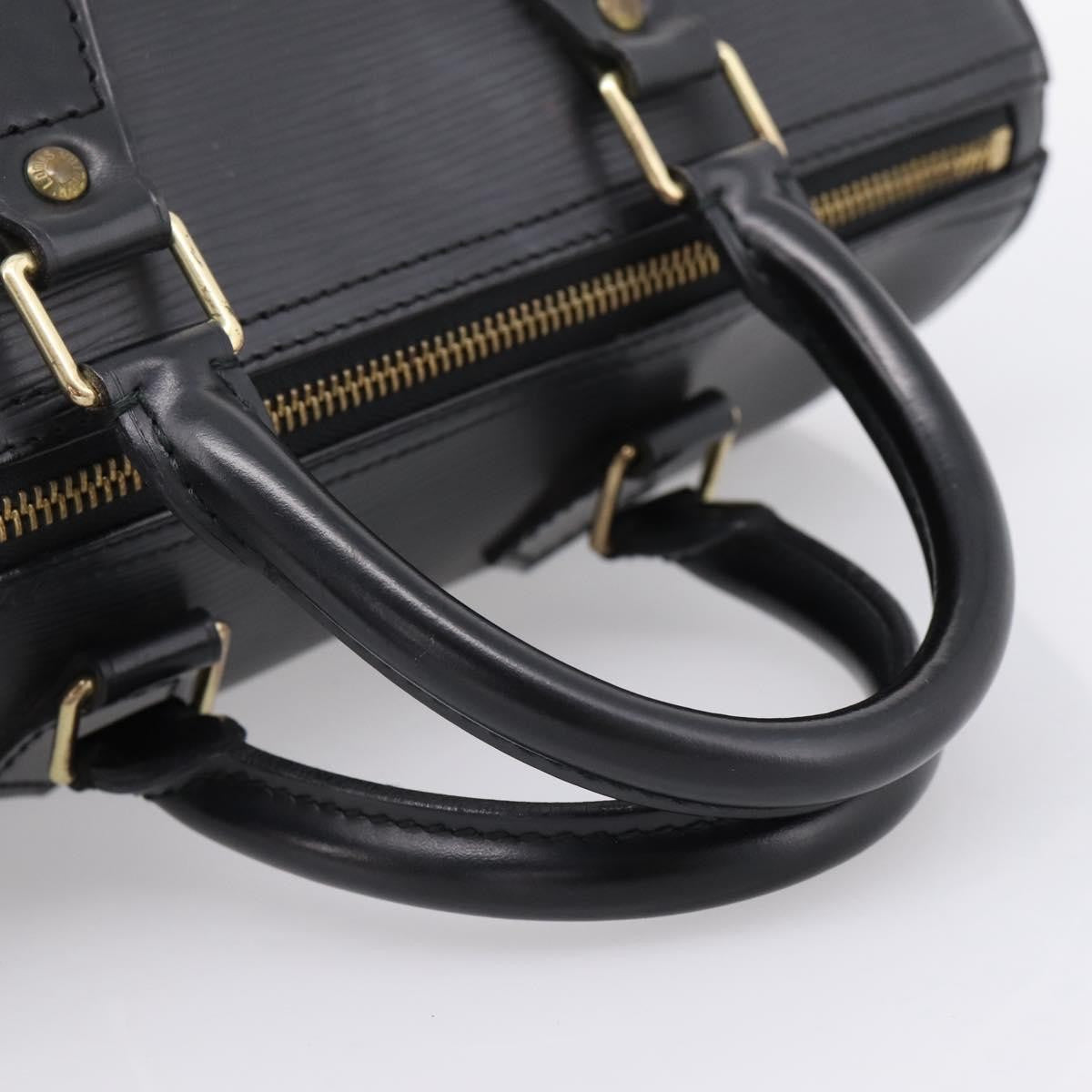 Louis Vuitton Speedy Epi Leather Black Leather Handbag (Pre-Owned)