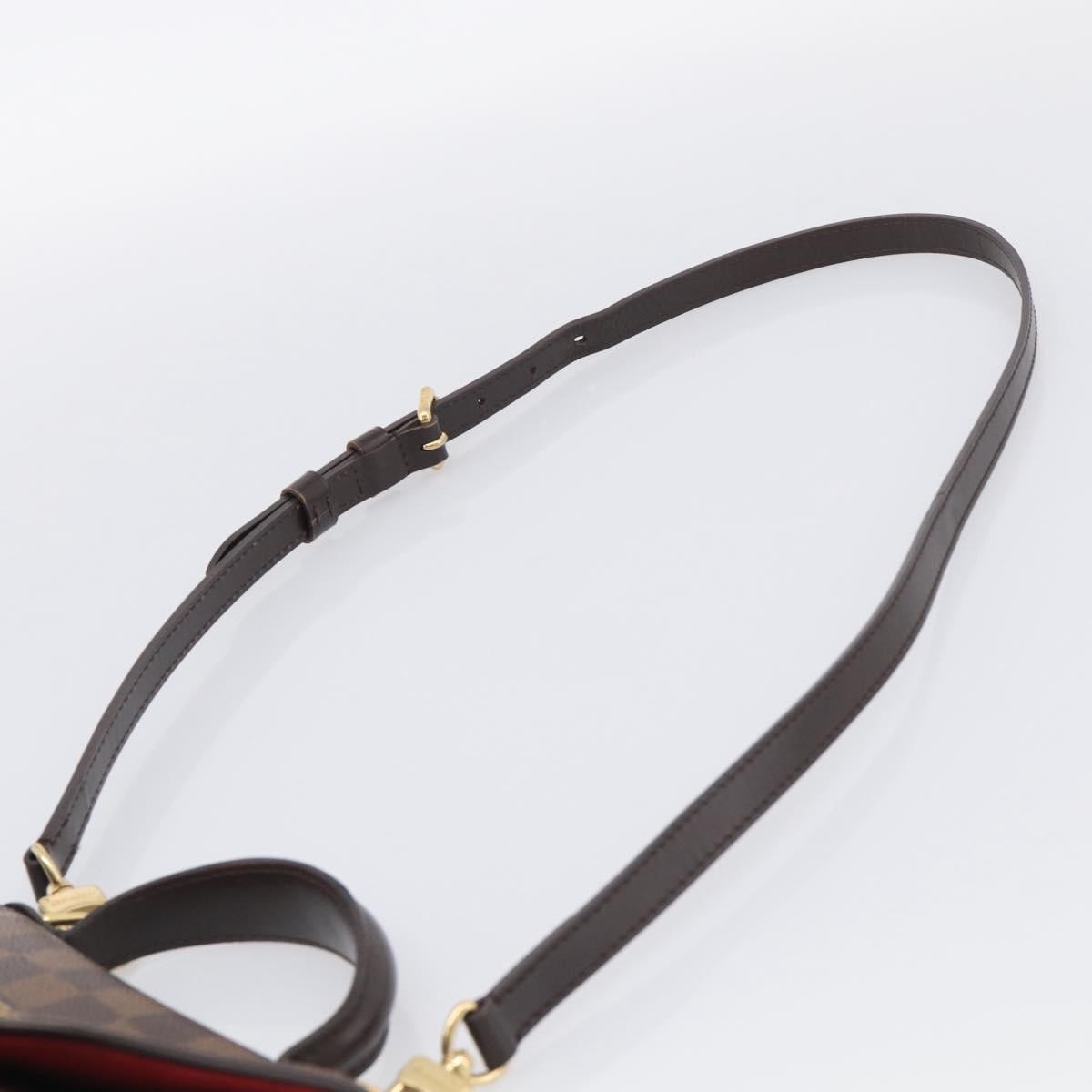 Louis Vuitton Bergamo Damier Brown Canvas Handbag (Pre-Owned)