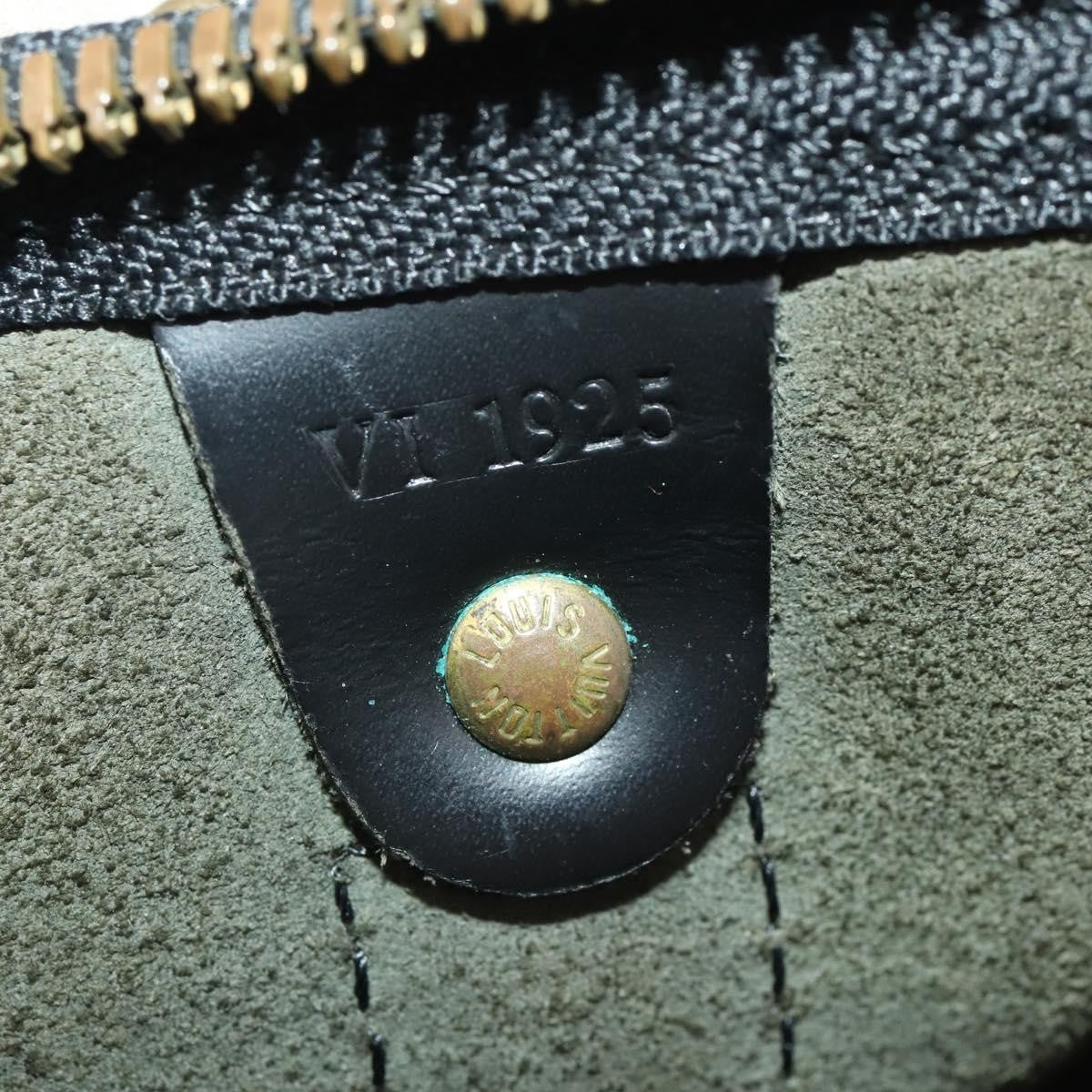 Louis Vuitton Keepall Epi Leather Black Leather Travel Bag Bag (Pre-Owned)
