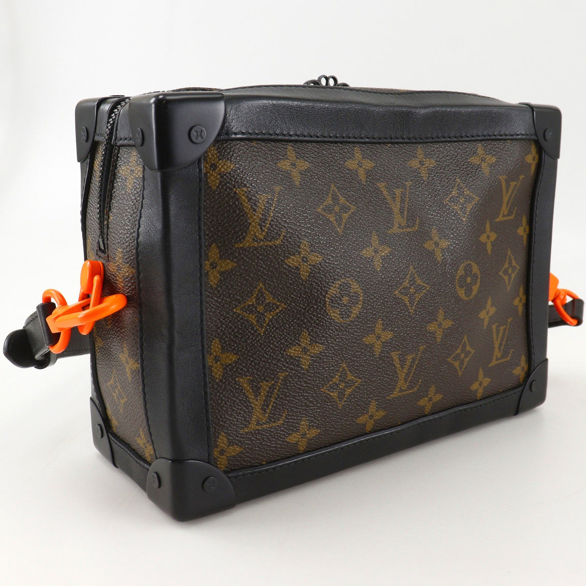 Louis Vuitton Soft Trunk Monogram Eclipse Canvas Brown Canvas Shoulder Bag Bag (Pre-Owned)