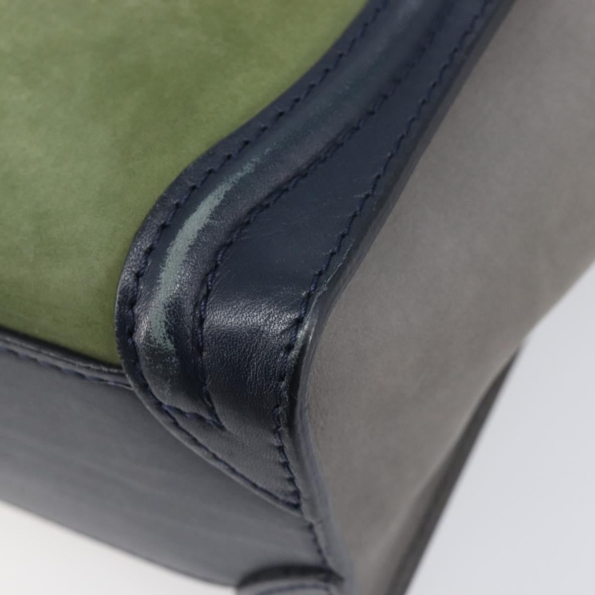 Celine Luggage Smooth Leather Navy Leather Handbag (Pre-Owned)