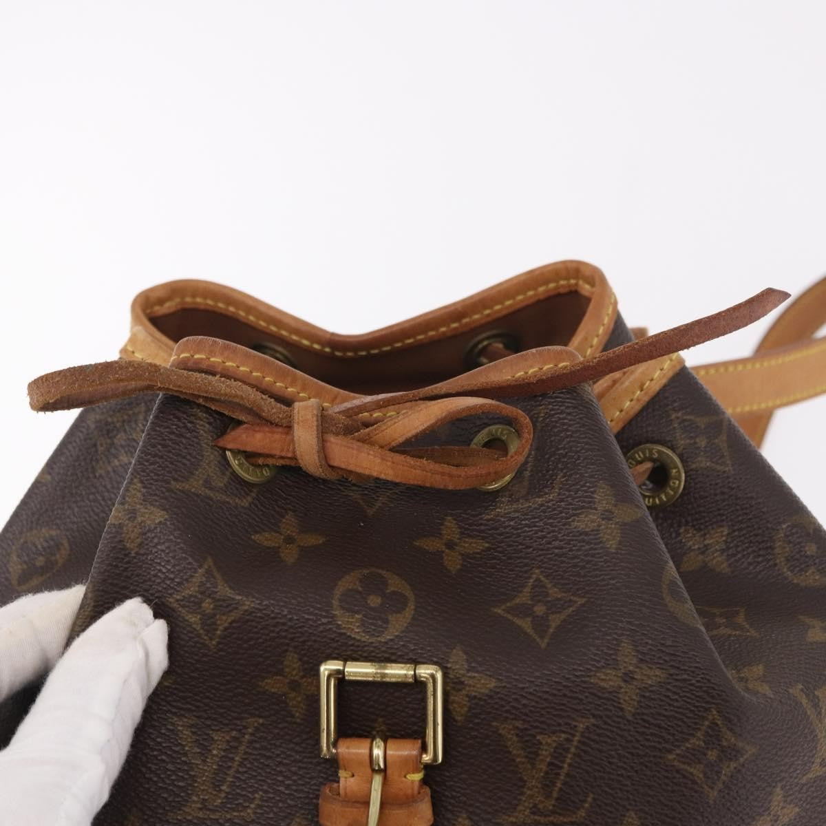 Louis Vuitton Vintage Montsouris Monogram Canvas Brown Canvas Backpack Bag (Pre-Owned)