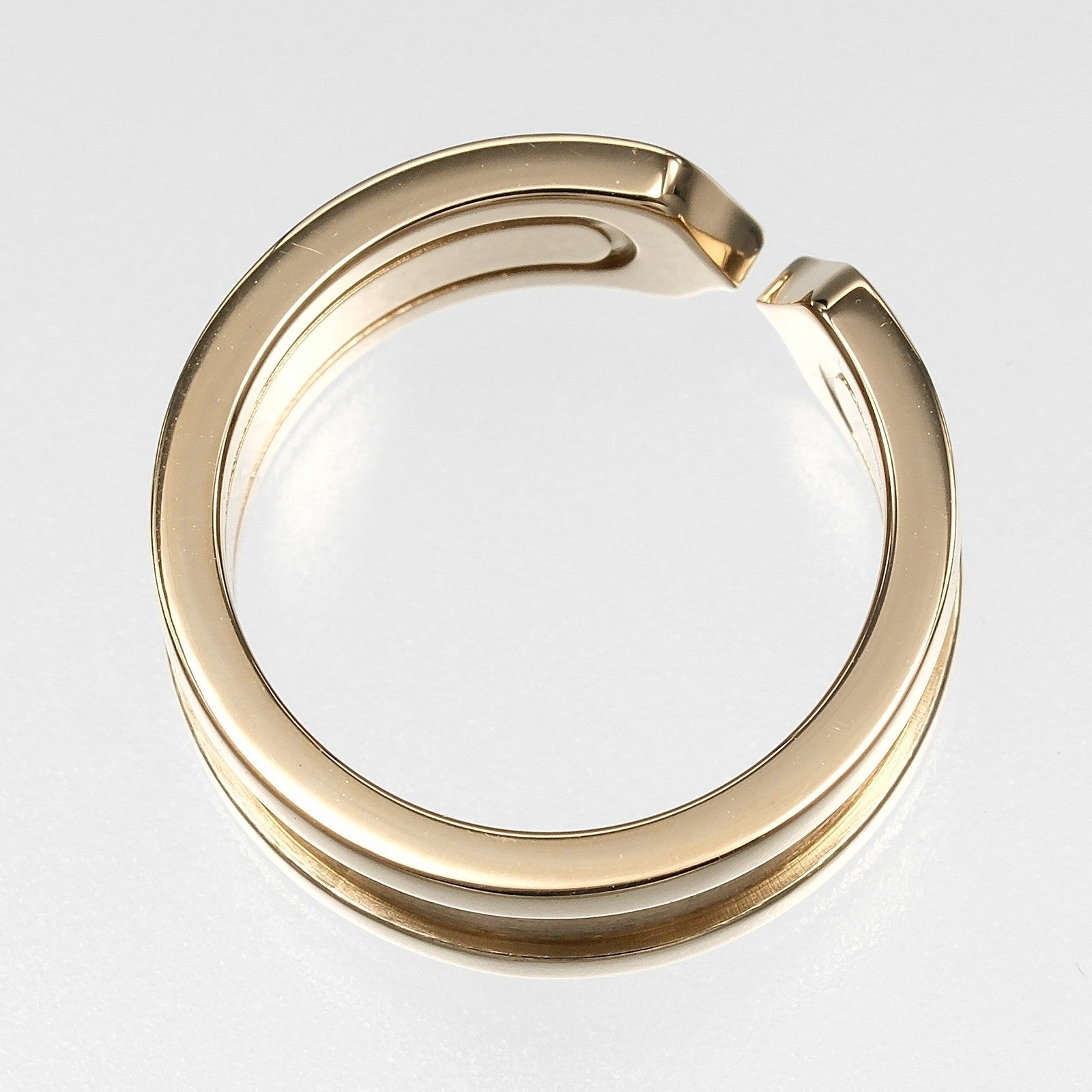 Cartier 2C De Cartier 18K Yellow Gold Gold Yellow_Gold Ring Jewelry (Pre-Owned)