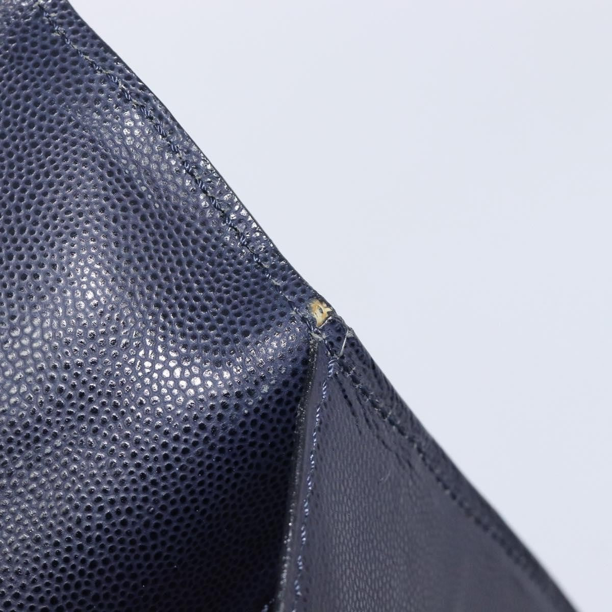 Celine Handbag Leather Navy Leather Handbag (Pre-Owned)