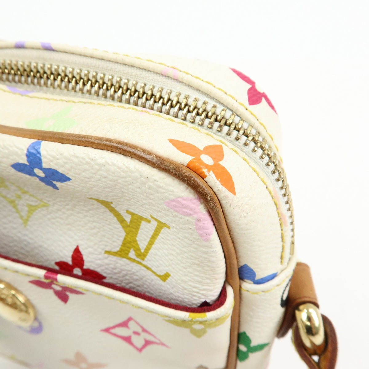 Louis Vuitton Rift Monogram Multicolor White Canvas Handbag (Pre-Owned)