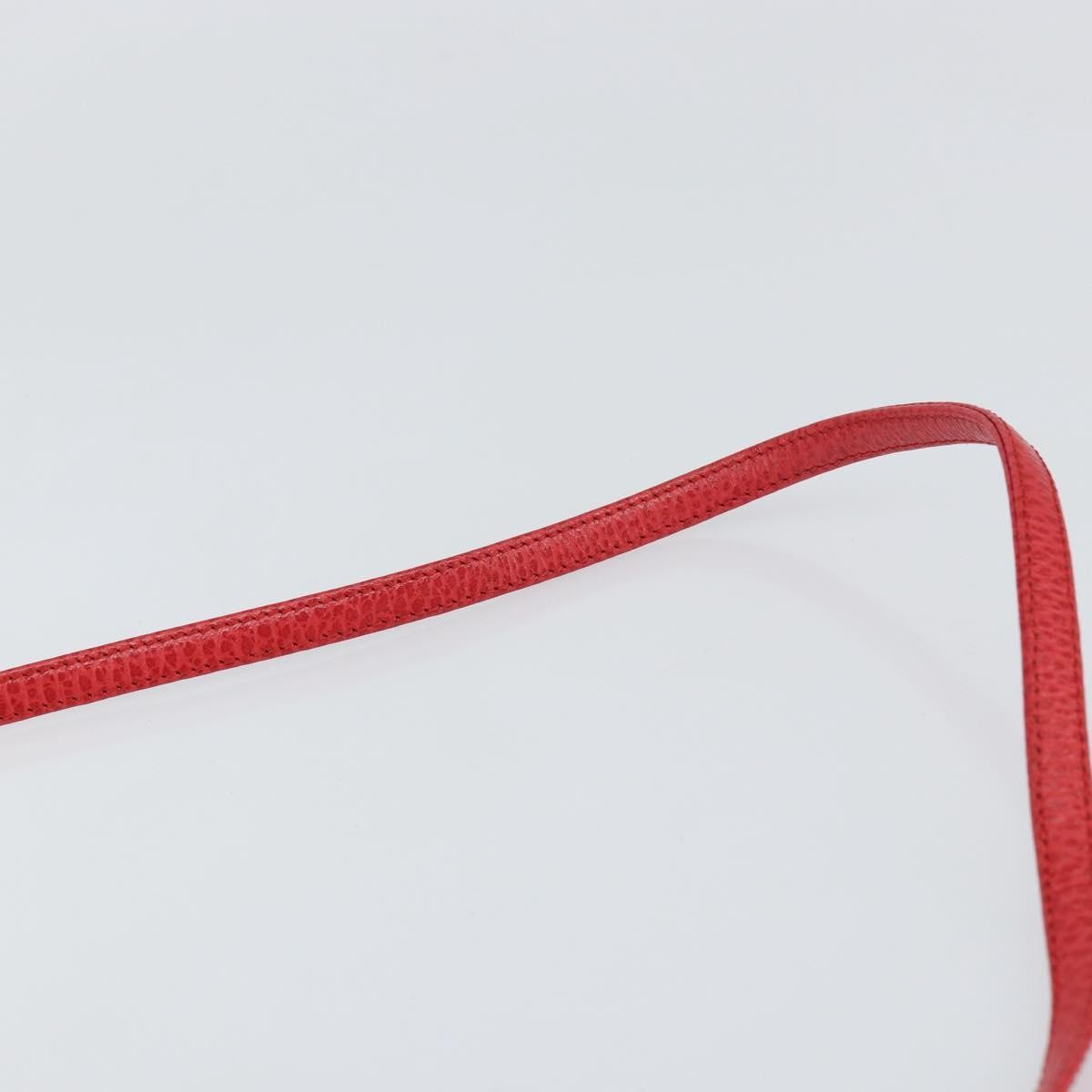 Christian Dior Vintage Leather Red Leather Shoulder Bag Bag (Pre-Owned)