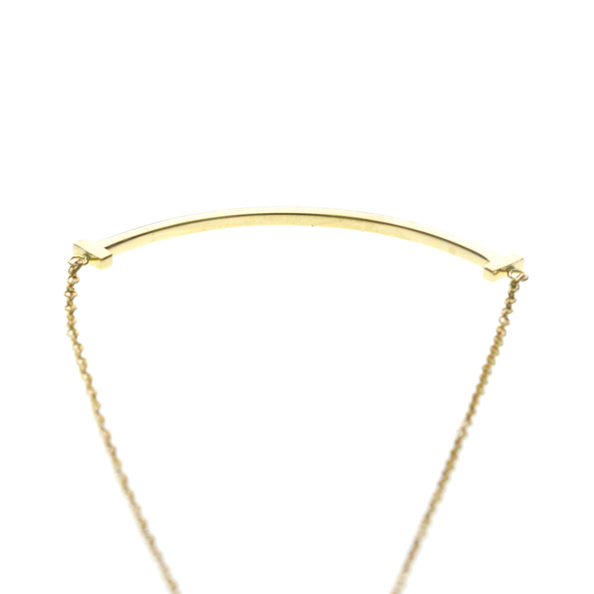 Tiffany & Co. T Smile Pendant 18K Yellow Gold Gold Yellow_Gold Necklace Jewelry (Pre-Owned)
