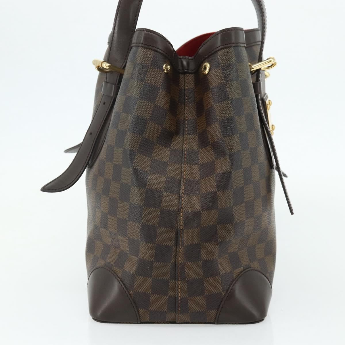 Louis Vuitton Hampstead Damier Brown Canvas Tote Bag Bag (Pre-Owned)