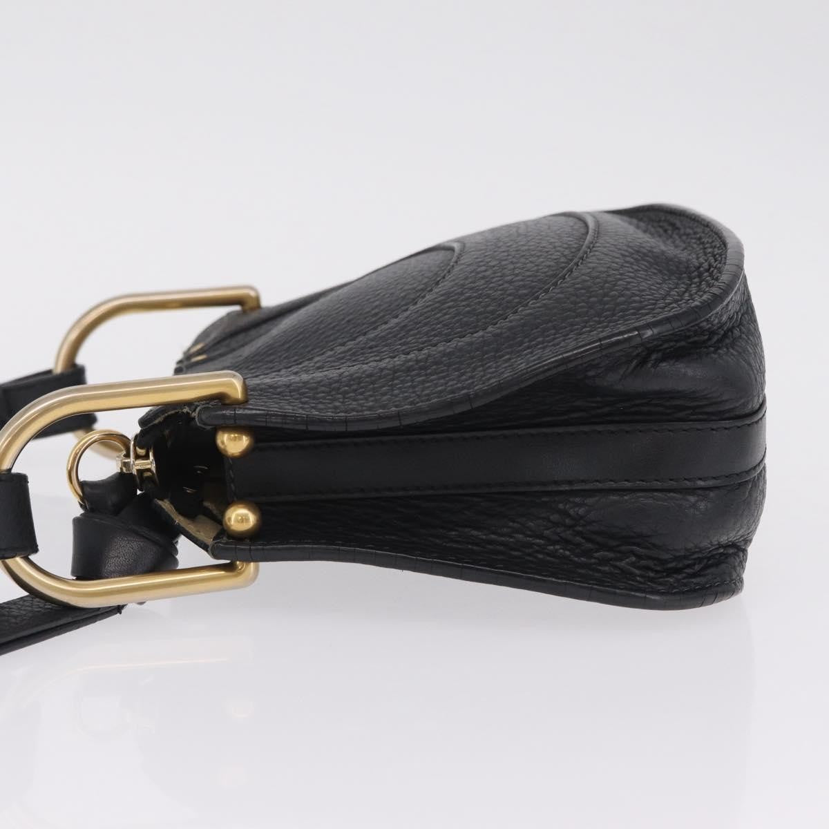 Chloe Hayley Hobo Leather Black Leather Shoulder Bag Bag (Pre-Owned)