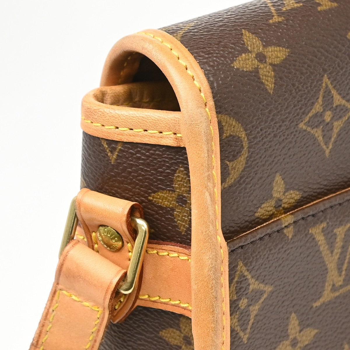 Louis Vuitton Sologne Monogram Canvas Brown Canvas Shoulder Bag Bag (Pre-Owned)