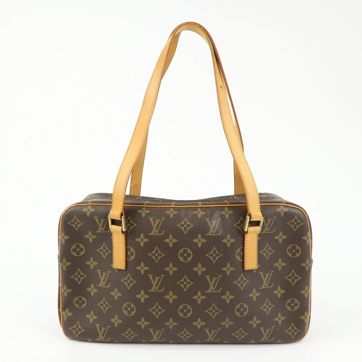 Louis Vuitton Cite Monogram Canvas Brown Canvas Handbag (Pre-Owned)