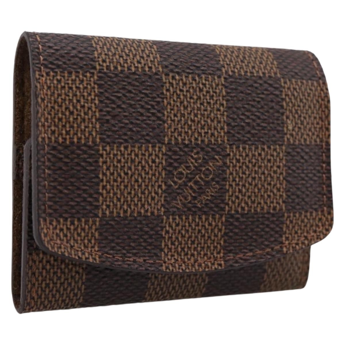 Louis Vuitton Cuff Case Monogram Damier Brown Canvas Wallets Accessory (Pre-Owned)