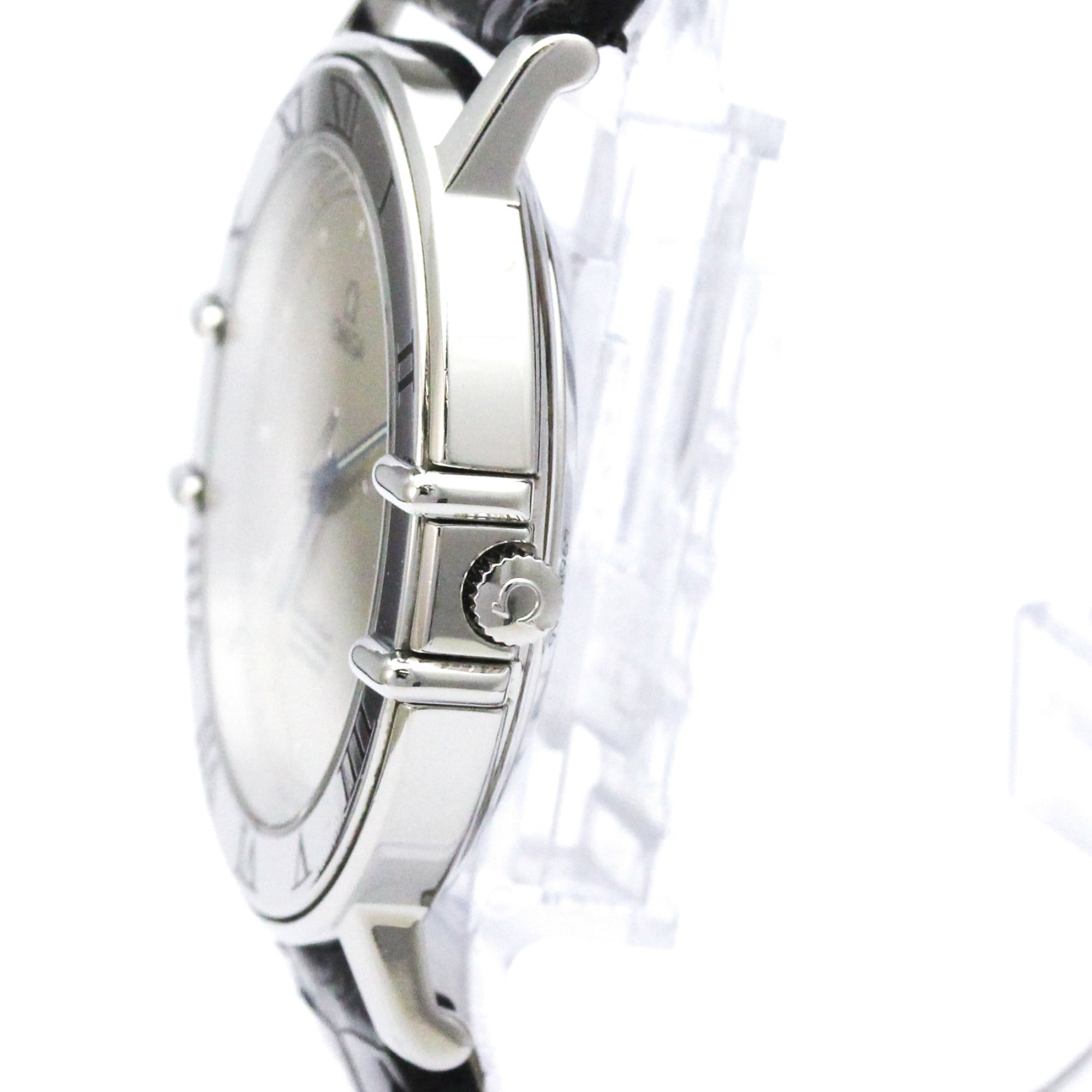 Omega Constellation Chronometer Automatic Stainless Steel And Leather Watch (Pre-Owned)