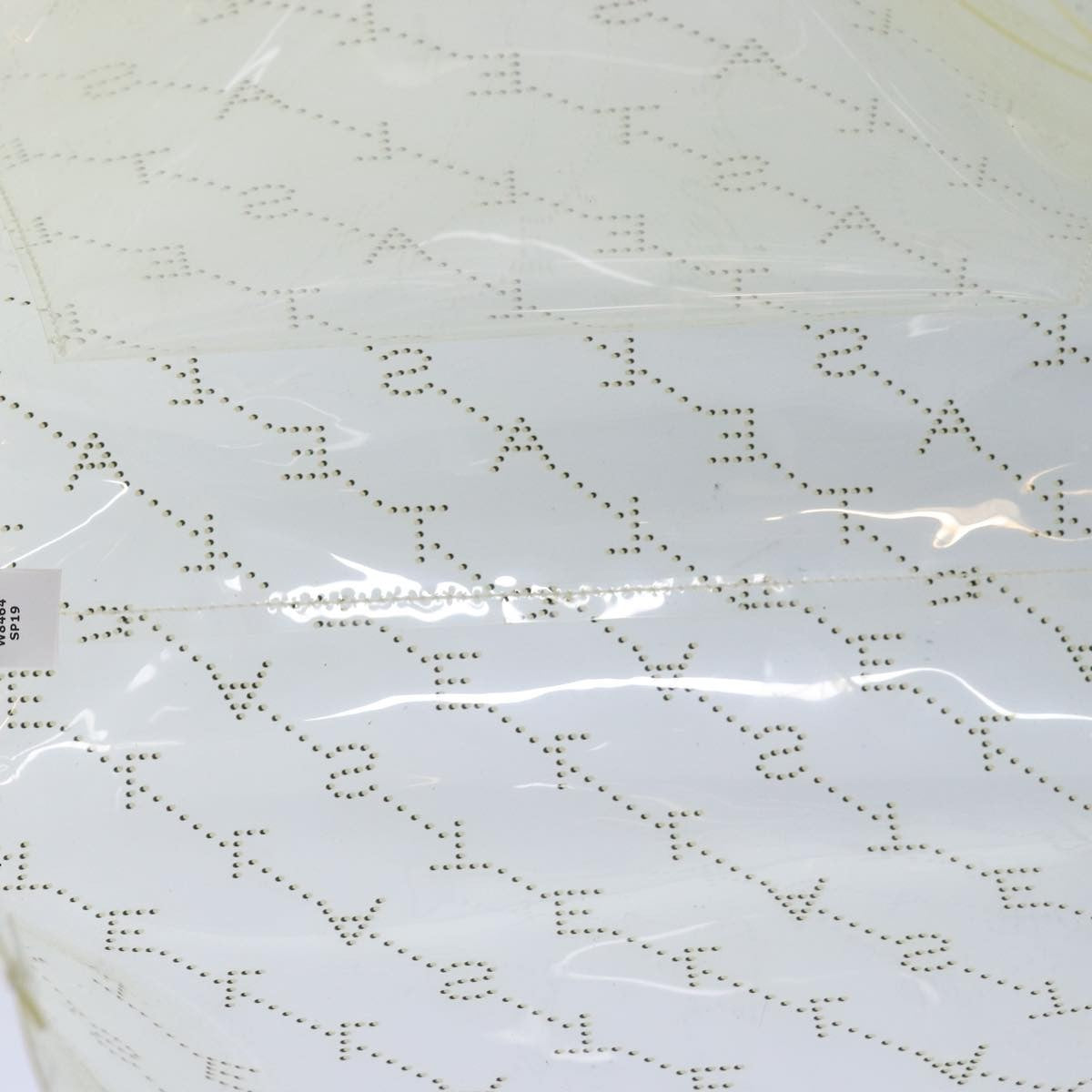 Stella Mccartney Logo Shopping Tote Vinyl Clear Plastic Tote Bag Bag (Pre-Owned)