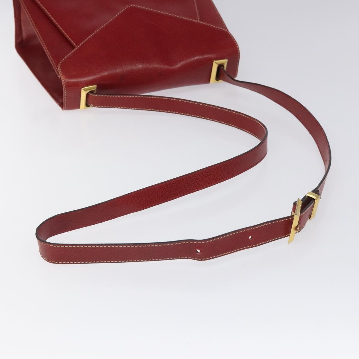 Salvatore Ferragamo Vintage Leather Red Leather Shoulder Bag Bag (Pre-Owned)