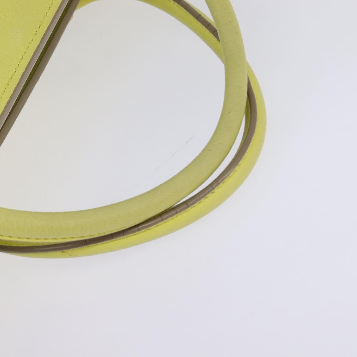 Celine Tie Knot Smooth Leather Yellow Leather Bag (Pre-Owned)