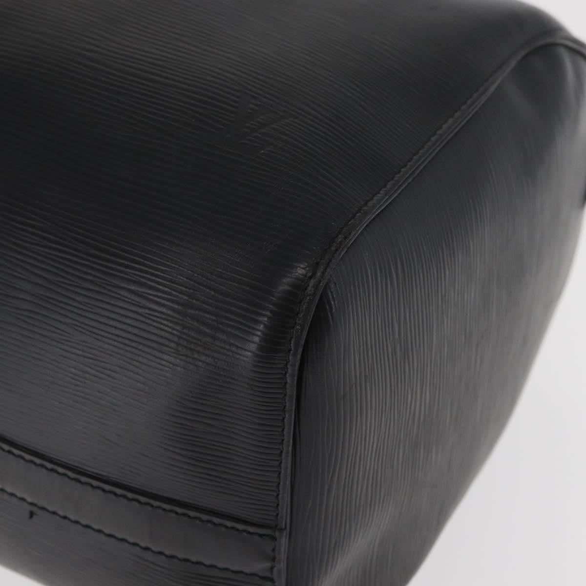 Louis Vuitton Keepall Epi Leather Black Leather Travel Bag Bag (Pre-Owned)