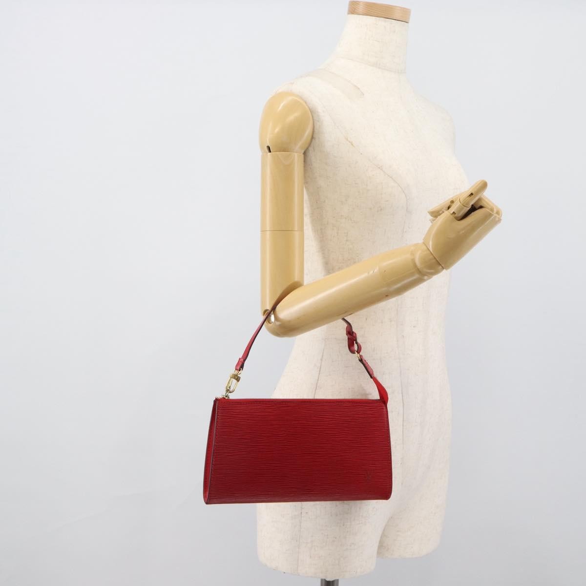 Louis Vuitton Pochette Accessoires Epi Red Leather Clutche & Pouche Bag (Pre-Owned)