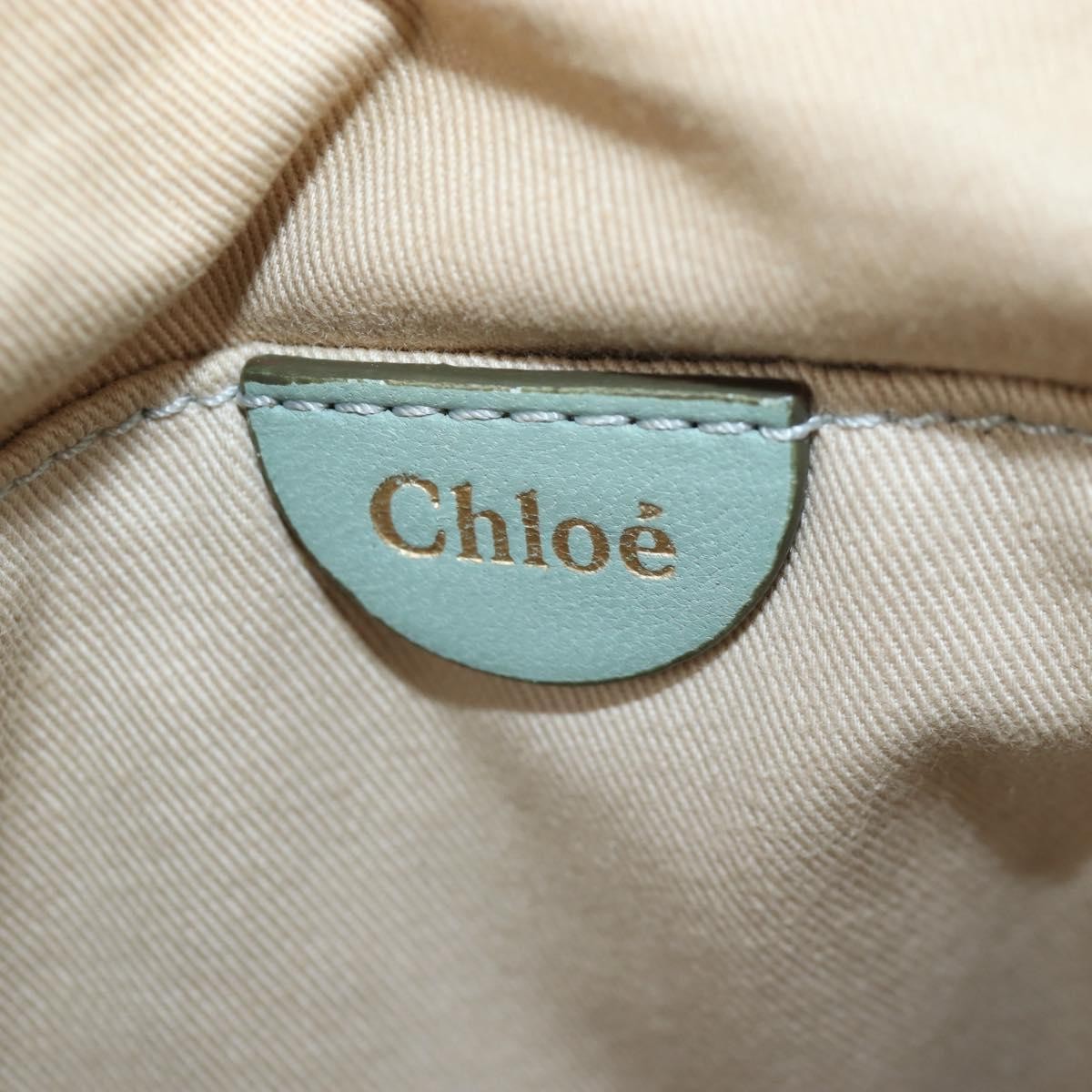 Chloe Marcie Top Handle Leather Green Leather Handbag (Pre-Owned)