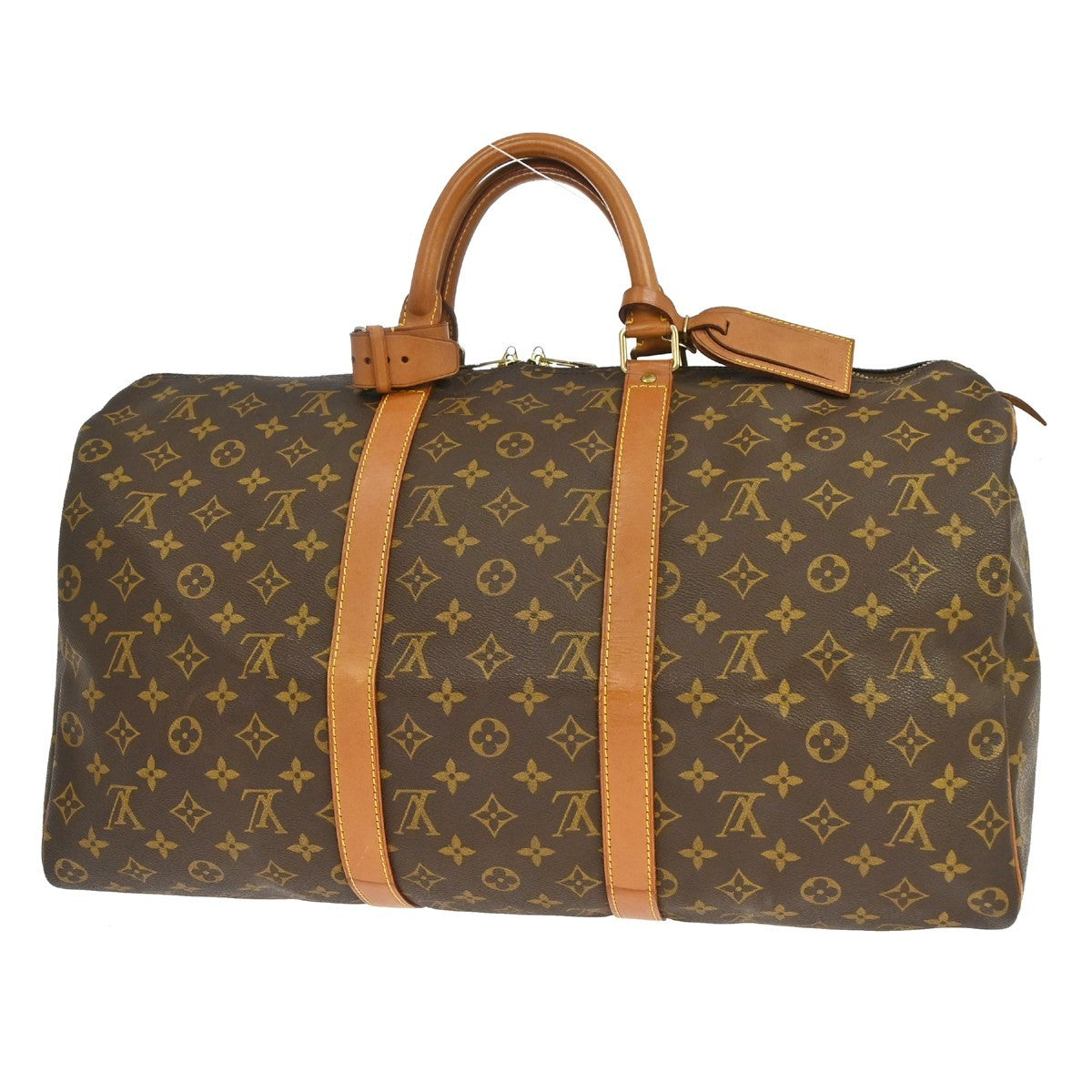 Louis Vuitton Keepall Monogram Canvas Brown Canvas Travel Bag Bag (Pre-Owned)