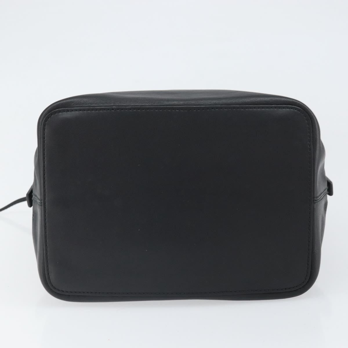 Loewe Vintage Leather Black Leather Handbag (Pre-Owned)
