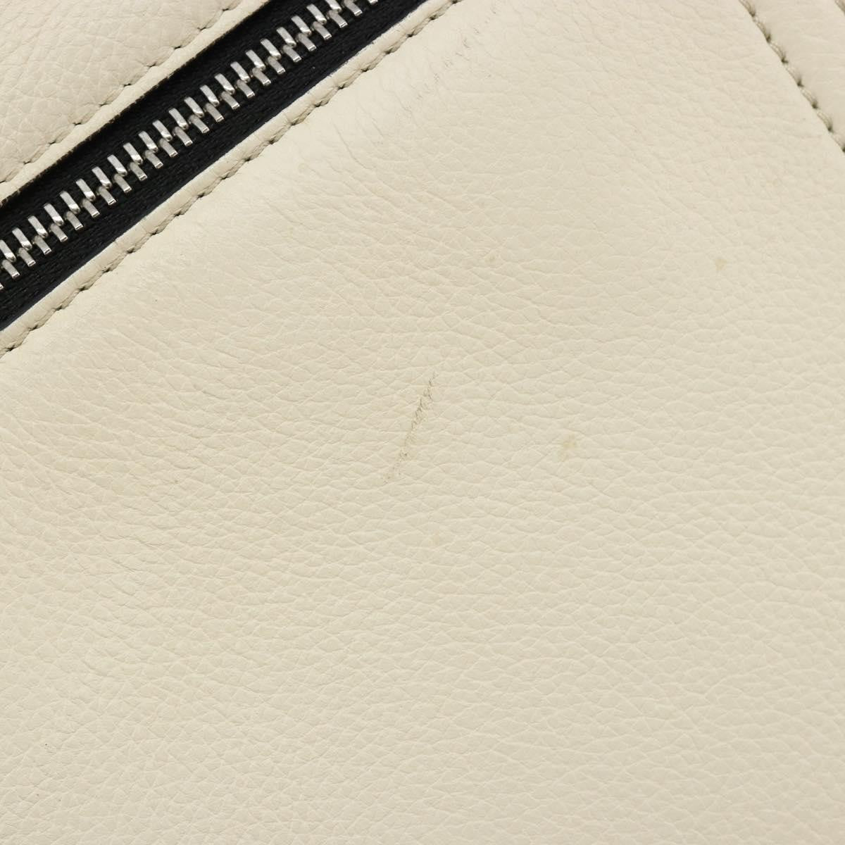 Celine Edge Leather White Leather Handbag (Pre-Owned)