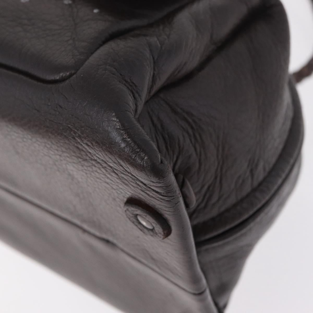 Bottega Veneta Intrecciato Handbag Intrecciato Brown Leather Handbag (Pre-Owned)