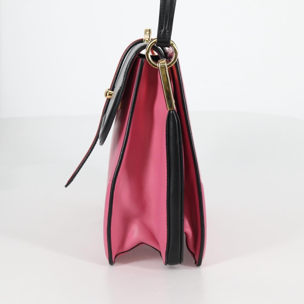 Prada Belle Top Handle City Calf Pink Leather Bag (Pre-Owned)