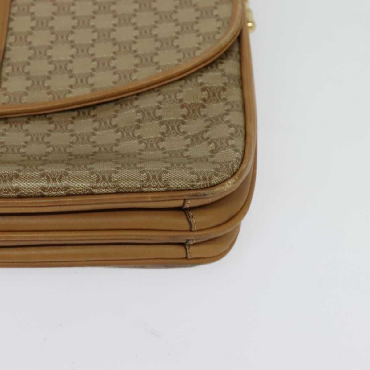 Celine Vintage Macadam Canvas Beige Canvas Backpack Bag (Pre-Owned)