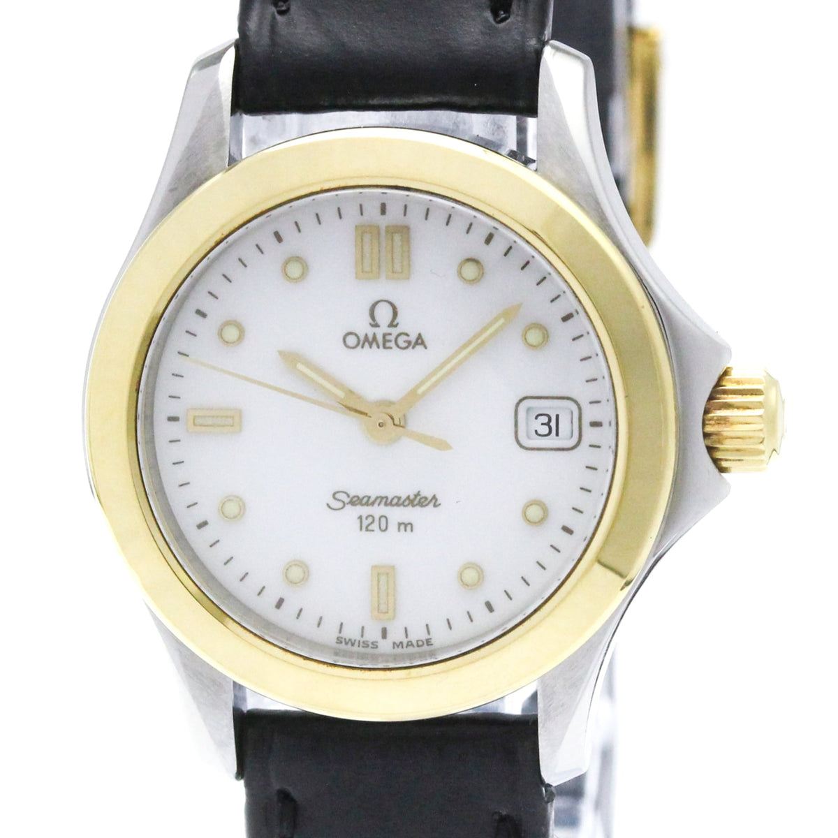 Omega Seamaster 120M Quartz Stainless Steel And 18K Yellow Gold Watch (Pre-Owned)