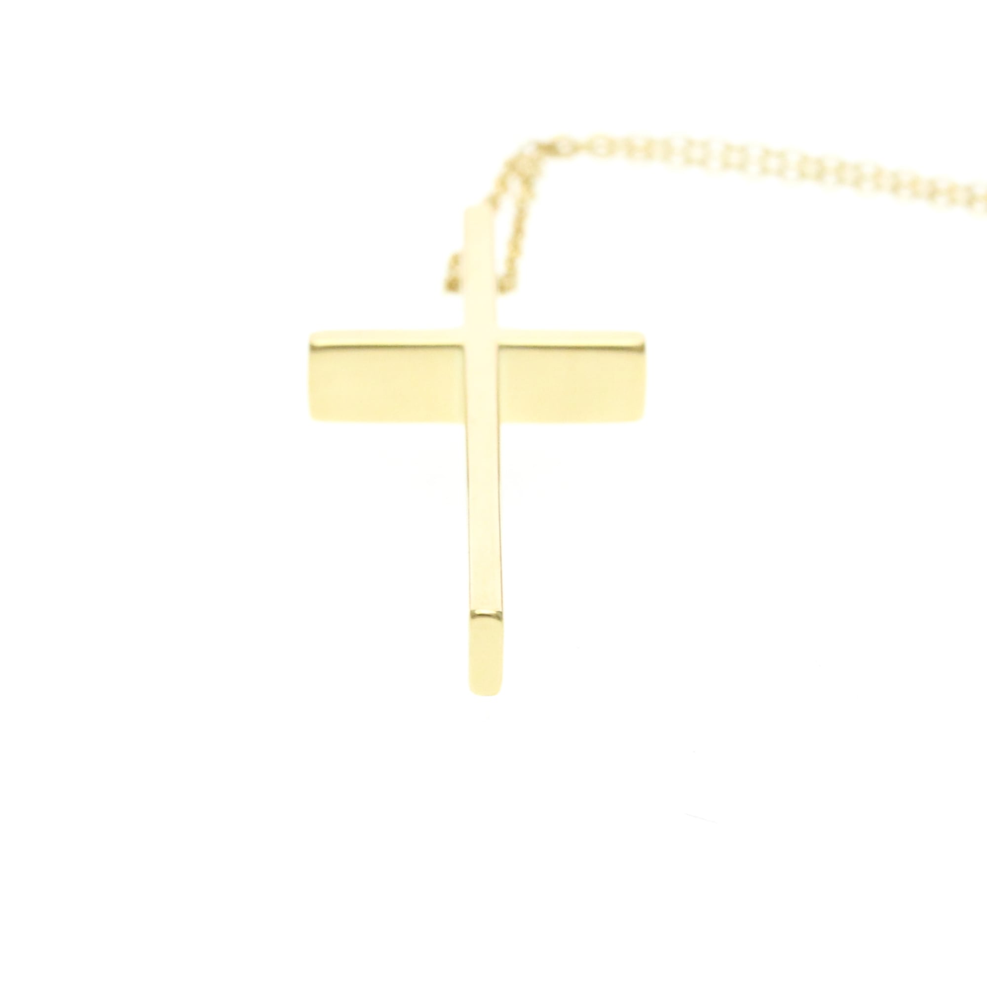 Tiffany & Co. Cross Pendant 18K Yellow Gold Gold Yellow_Gold Necklace Jewelry (Pre-Owned)