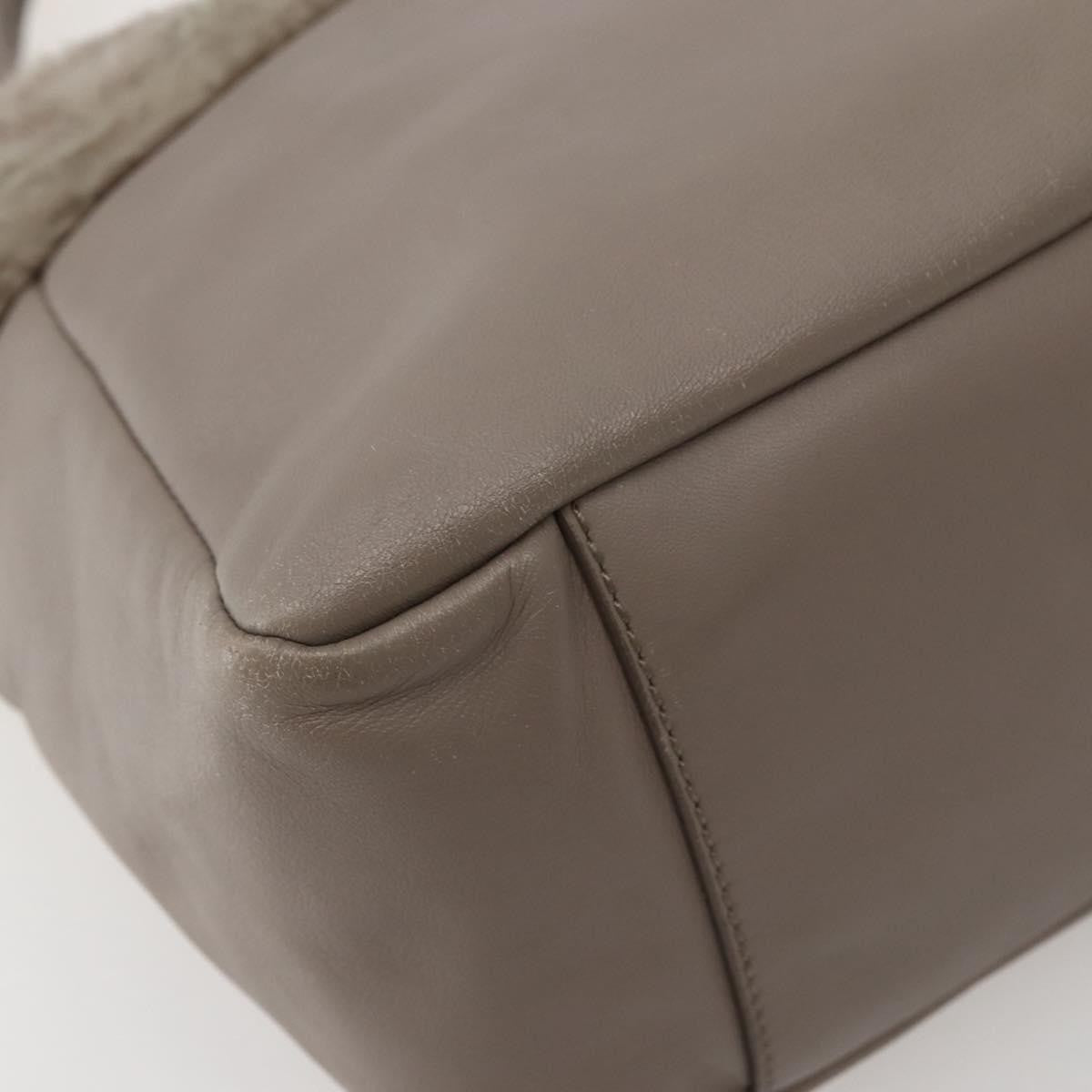 Salvatore Ferragamo Vala Leather Beige Leather Bag (Pre-Owned)