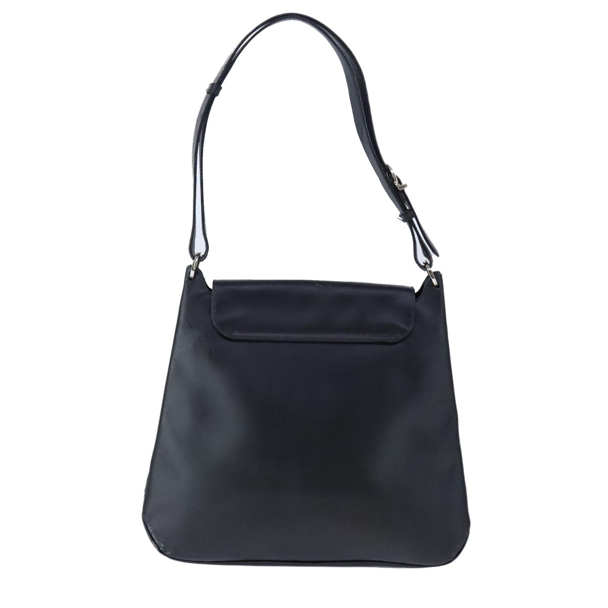 Salvatore Ferragamo Vara Leather Black Patent_Leather Shoulder Bag Bag (Pre-Owned)