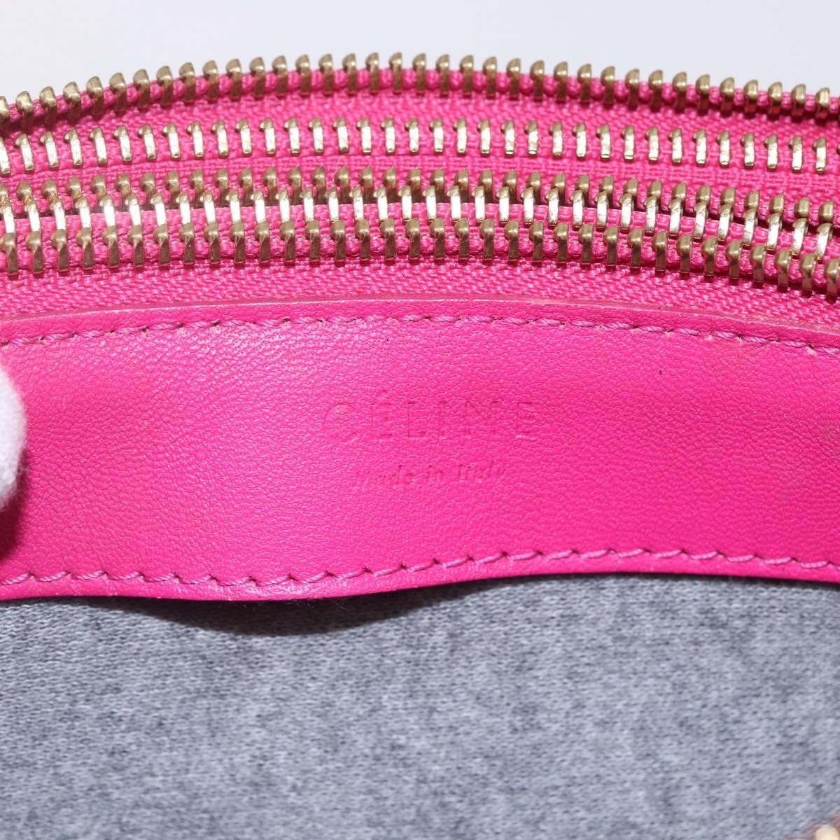 Celine Trio Leather Pink Leather Shoulder Bag Bag (Pre-Owned)
