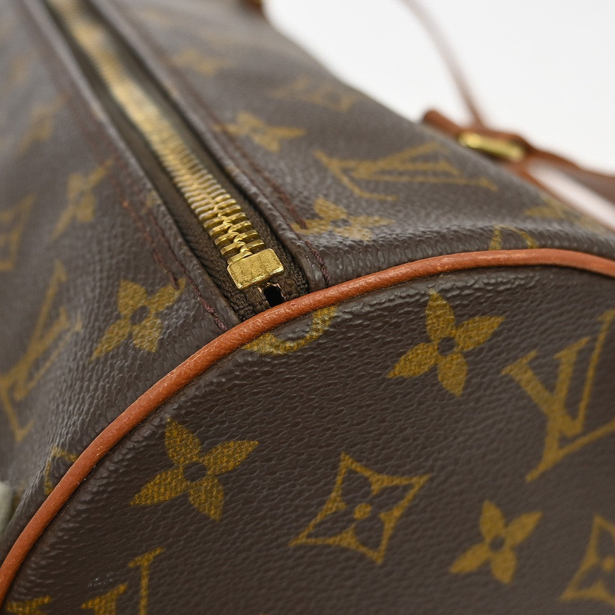 Louis Vuitton Papillon Monogram Canvas Brown Canvas Handbag (Pre-Owned)