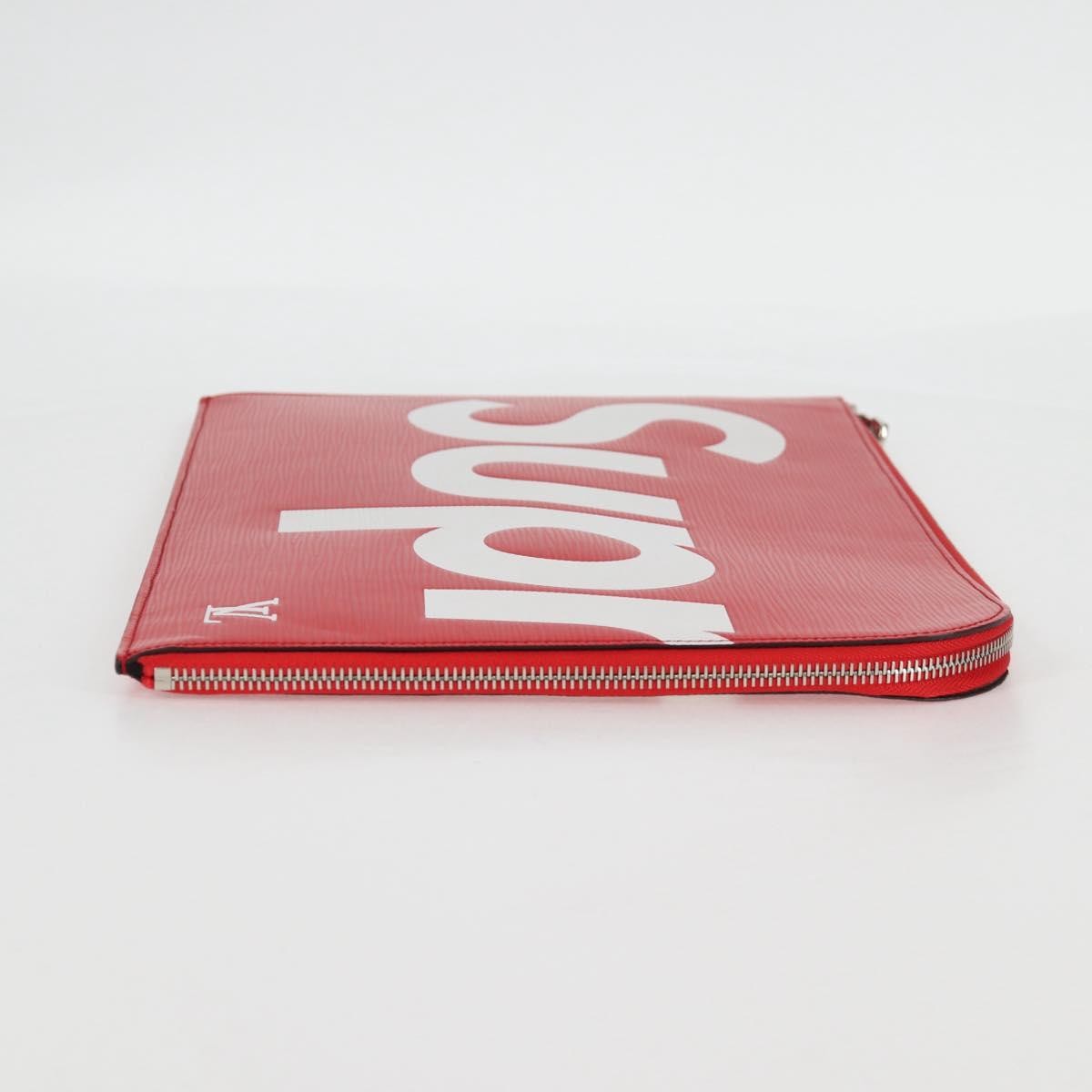 Louis Vuitton Pochette Jour Limited Edition Supreme Epi Leather Red Leather Clutche & Pouche Bag (Pre-Owned)