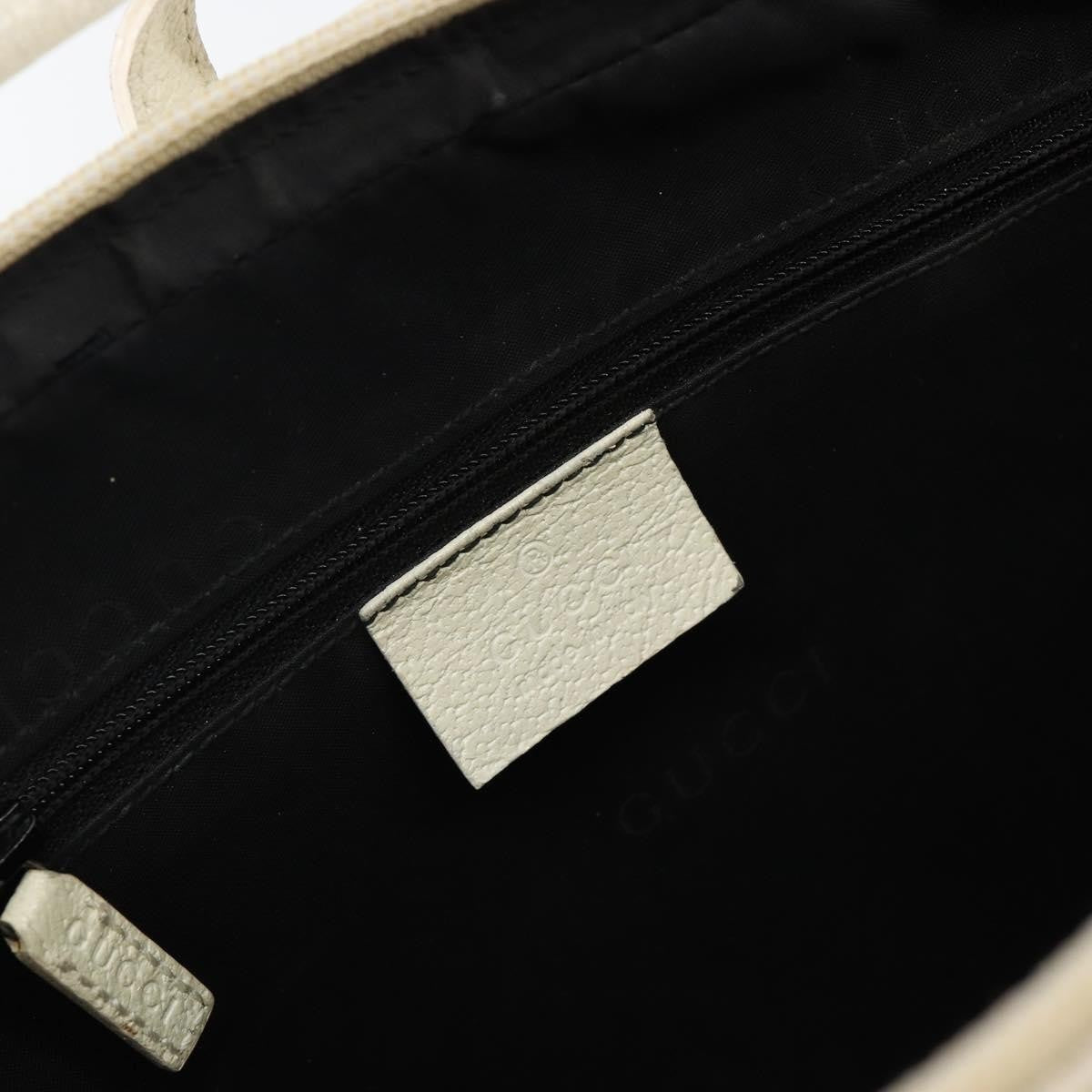 Gucci Jackie Leather White Leather Handbag (Pre-Owned)