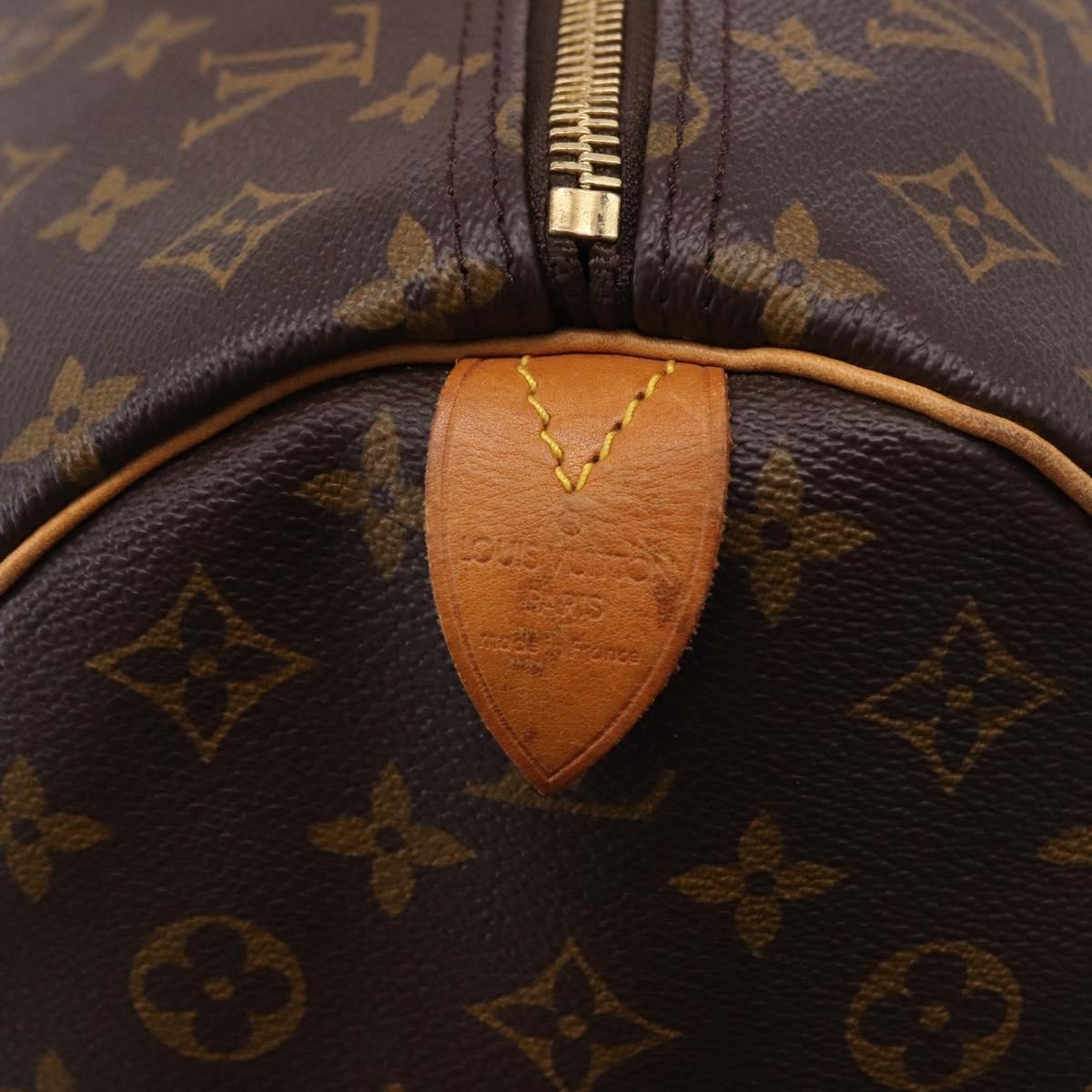 Louis Vuitton Keepall Monogram Brown Canvas Travel Bag Bag (Pre-Owned)