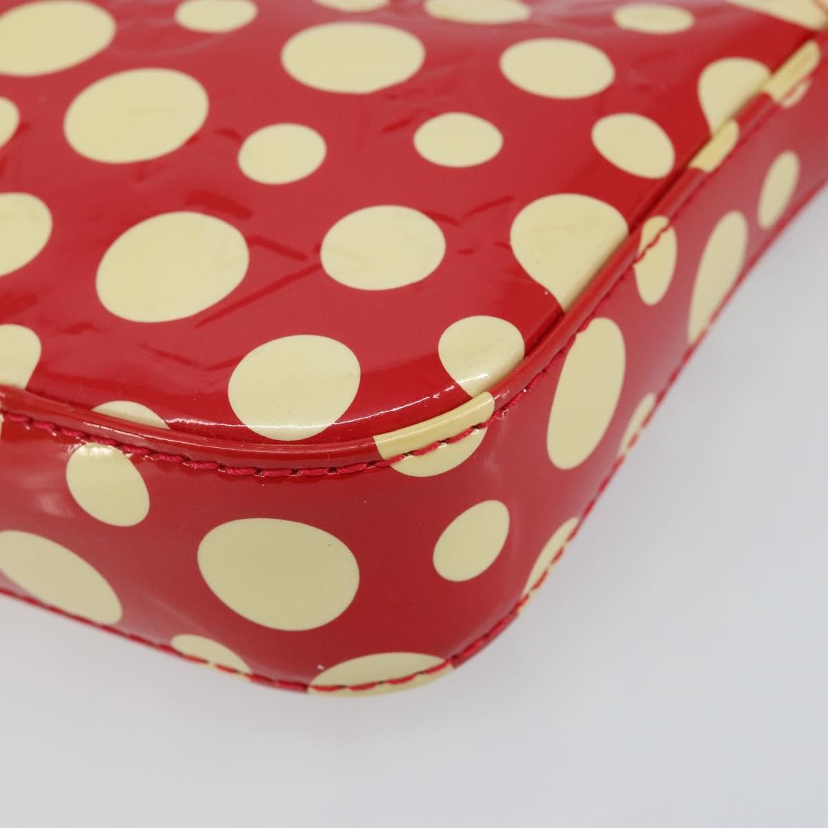 Louis Vuitton Pochette Accessoires Yayoi Kusama Painted Dots Monogram Vernis Red Patent_Leather Clutche & Pouche Bag (Pre-Owned)