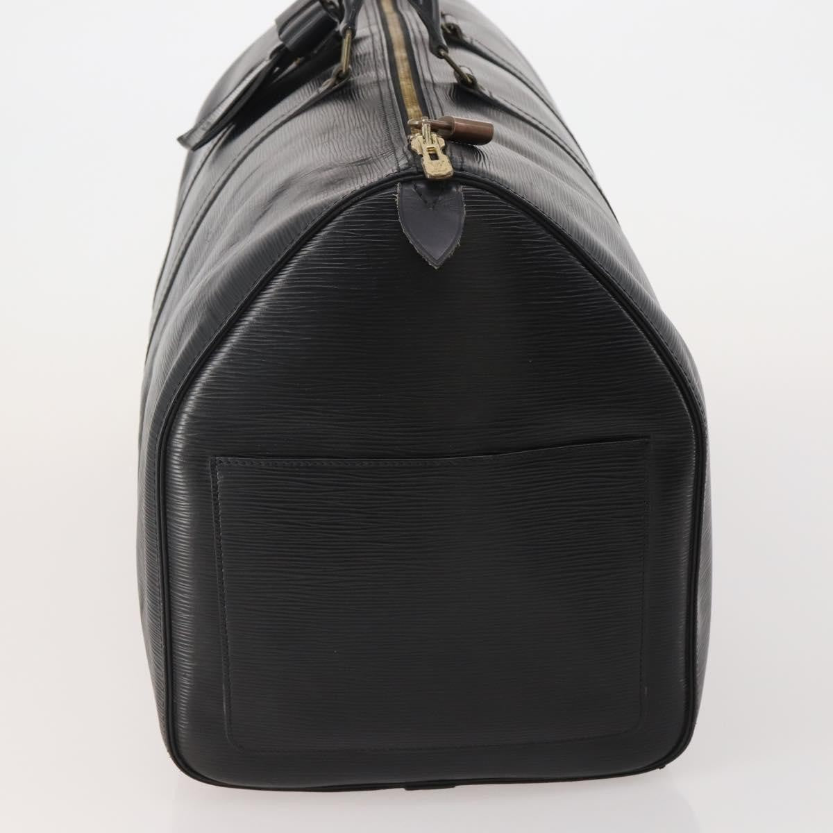 Louis Vuitton Keepall Epi Black Leather Travel Bag Bag (Pre-Owned)