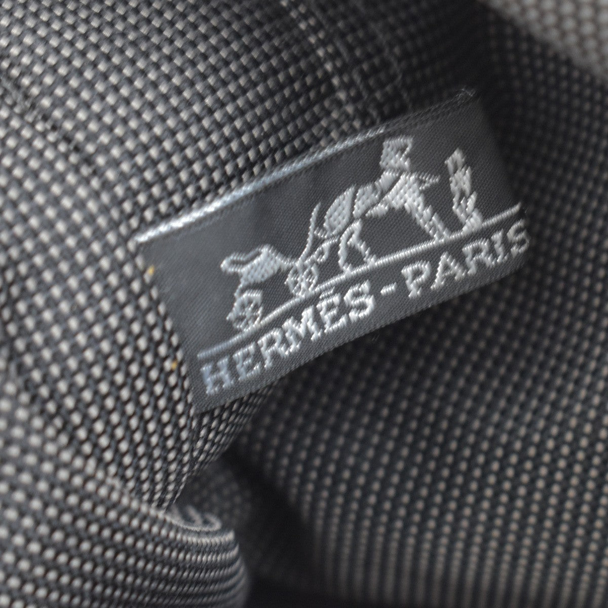 Hermes Herline Canvas Gray Canvas Backpack Bag (Pre-Owned)
