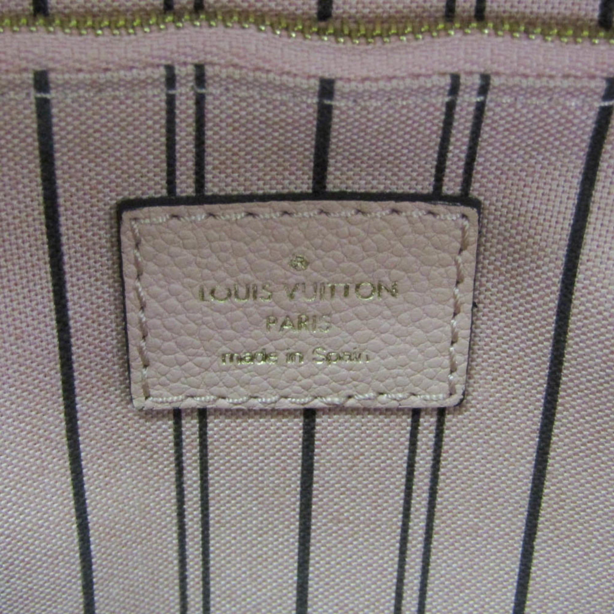 Louis Vuitton Sorbonne Monogram Empreinte Leather Pink Leather Backpack Bag (Pre-Owned)